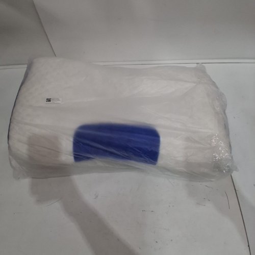 ERGONOMIC PILLOW - 26" X 16" - WHITE AND BLUE image 4