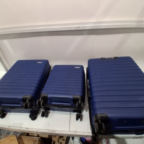 3PC COSBARN LUGGAGE SET - 20"/24"/28" - NAVY BLUE (MODEL: 717701450675) image 2