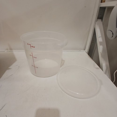 CAMBRO ROUND CONTAINER WITH TRANSLUCENT LID - 6L/6QT - CLEAR Q image 2
