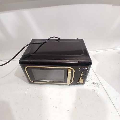FRIGIDAIRE RETRO MICROWAVE OVEN - 0.7CU.FT - 700W - BLACK/GOLD (MODEL: EMW788-BLACKRGLD) image 3
