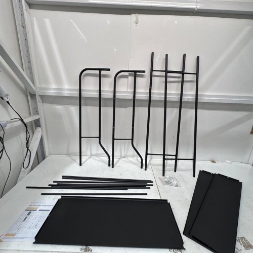 UDEAR 3-TIER BATHROOM OVER THE TOILET RACK STORAGE ORGANIZER STAND - 26" X 10" X 65" - BLACK (MODEL: RACK-MJ) image 2