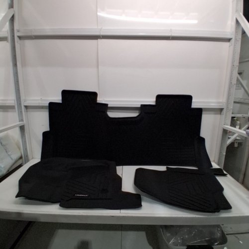3PC AROPPCA ALL WEATHER FLOOR MATS FOR 2017-2025 FORD F250/F350 SUPERCREW MODELS - BLACK (MODEL: MC-JD0173) image 2