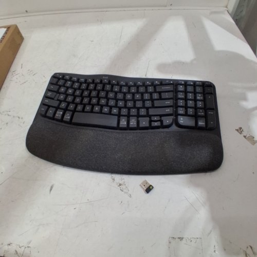 LOGITECH WAVE KEYS MK670 KEYBOARD & MOUSE COMBO - WIRELESS/RECHARGEABLE, WITH SIGNATURE M650 L WIRELESS MOUSE, COMFORTABLE NATURAL TYPING DESIGN - WITH WIRELESS RECEIVER - BLACK (MODEL: 920-012060) image 4