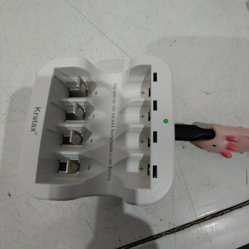 KRATAX RECHARGEABLE AA BATTERIES WITH 8 BATTERIES - 1.5V - WHITE image 2