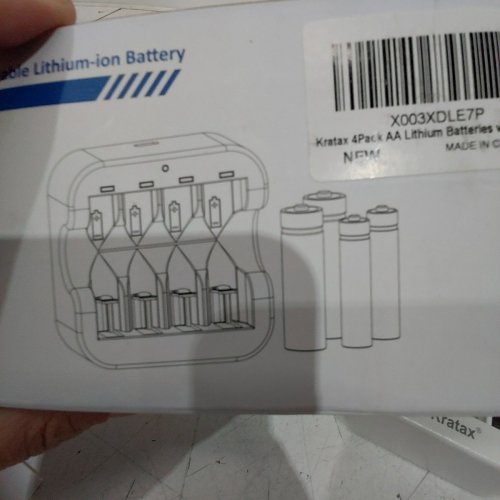 KRATAX RECHARGEABLE AA BATTERIES WITH 8 BATTERIES - 1.5V - WHITE image 4