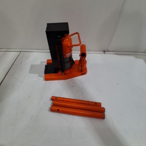 HYDRAULIC TOE MACHINE JACK - 5 TON LIFT CAPACITY - ORANGE (MODEL: 107A-0025-00-00) image 2