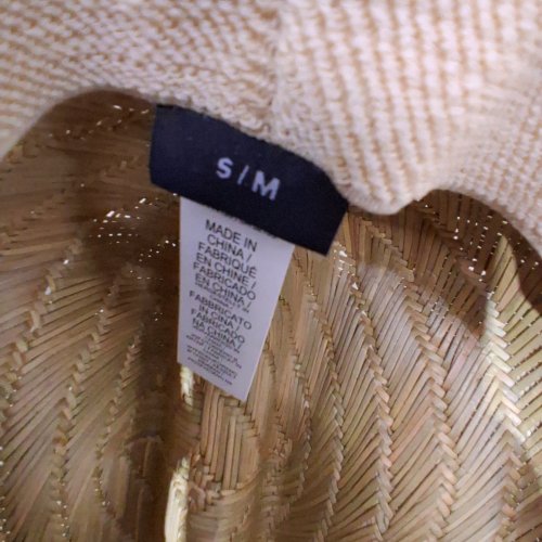 WOMEN'S ROXY TOMBOY 2 WIDE BRIM STRAW HAT - SMALL/MEDIUM - NAVY/TAN image 4