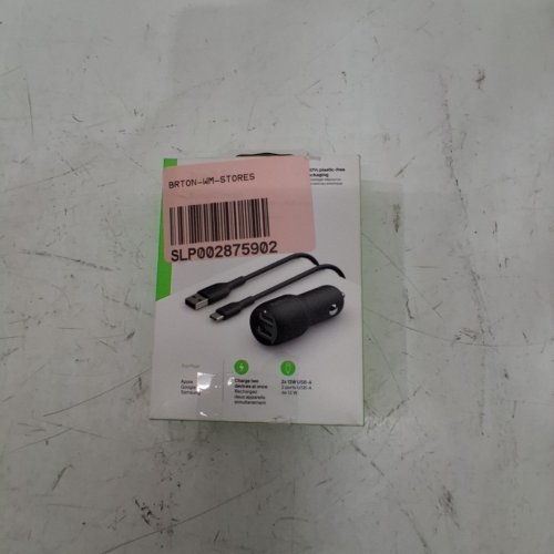BELKIN BOOST CHARGE DUAL USB-A CAR CHARGER - 12W - BLACK (MODEL: CCE001) image 5