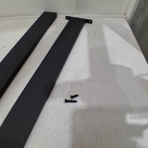 2PK HARDOW HIDDEN KITCHEN ISLAND COUNTERTOP SUPPORT BRACKET - 28" - BLACK image 3