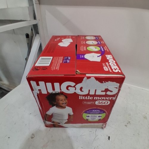 100PK HUGGIES LITTLE MOVERS HUGGFIT BABY DIAPERS WITH 360° WAISTBAND - SIZE 5 (MODEL: 5660200) image 3
