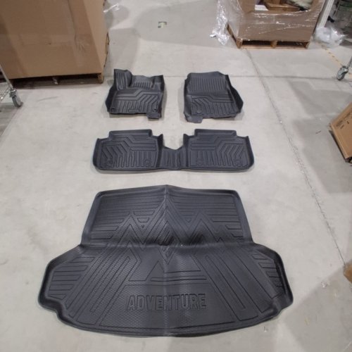 4PC CACARTIST FLOOR MAT AND CARGO LINER - CUSTOM FIT FOR HONDA - BLACK image 2