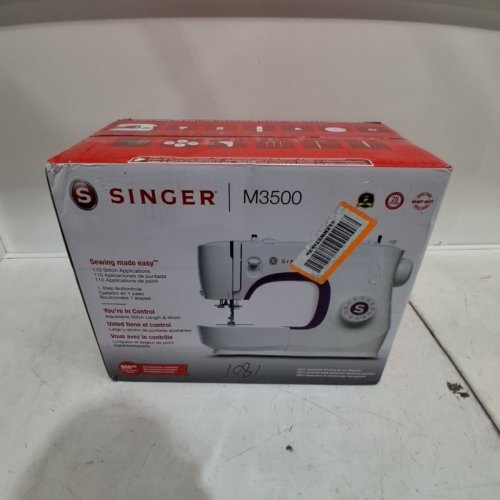 SINGER M3500 32 STITCH SEWING MACHINE - WHITE/PURPLE (MODEL: M3500) image 5