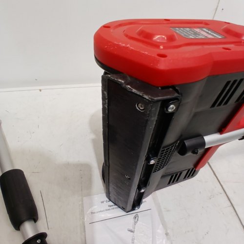 ROZLCHAR CORDLESS SNOW THROWER WITH TELESCOPIC HANDLE *TOOL ONLY* - 10" X 6" - 18V - 20FT THROWING DISTANCE - FITS MILWAUKEE 18V BATTERIES - RED/BLACK image 6