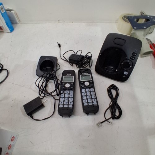 VTECH DECT 6.0 HANDSET CORDLESS HOME PHONE ANSWERING MACHINE - CALLER ID, 14 MINUTES RECORDING TIME, STORES 30 CALLS - BLACK - (MODEL: CS6224-21) image 2