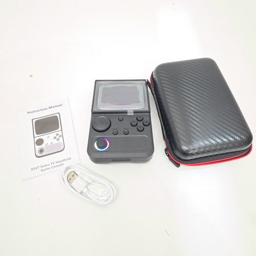 R36T RETRO TV STYLE GAMING HANDHELD WITH 18543 GAMES - 64GB - RGB LIGHT - BLACK image 3