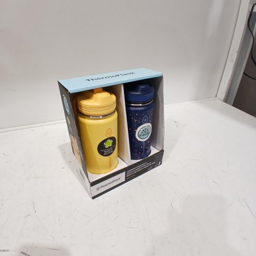 2PK THERMOFLASK STAINLESS STEEL BOTTLE - 16OZ - YELLOW/BLUE (MODEL: 2880559) image 3