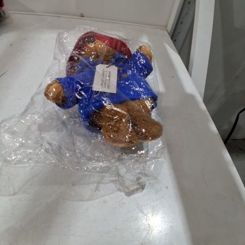 KID'S HOMCHY PADDINGTON BEAR SOFT STUFFED ANIMAL PLUSH TOY - 8.6" - BROWN/BLUE/RED (MODEL: 11RU38HLJUPX) image 4