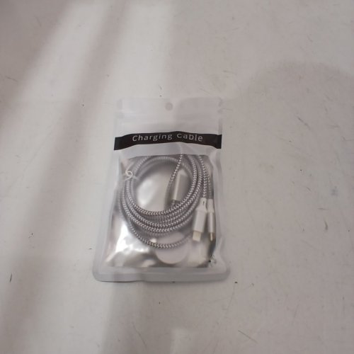 4-IN-1 BRAIDED APPLE WATCH CHARGING CABLE WITH MICRO USB/USB-C & LIGHTNING CORDS - 6FT -SILVER image 2