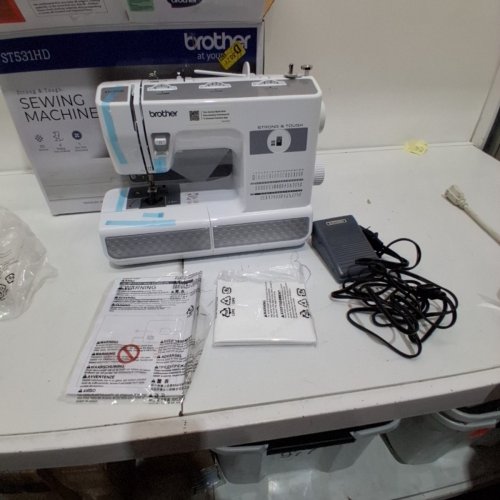 BROTHER STRONG & TOUGH SEWING MACHINE WITH 53 BUILT-N STITCHES AND FINGER GUARD - WHITE (MODEL: ST531HD) image 3