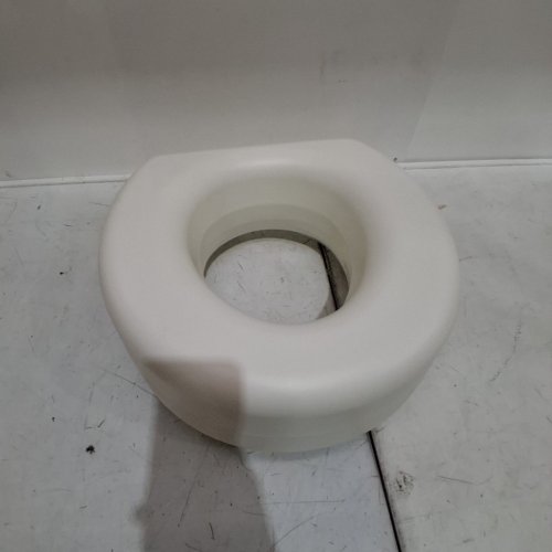 HEALTHSMART PORTABLE ELEVATED ROUND TOILET SEAT RISER - 5" RAISED - WHITE (MODEL: 522-1508-1901) image 2