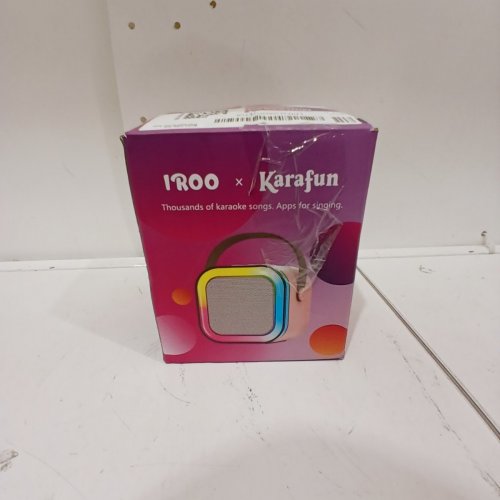 3PC KID'S IROO X KARAFUN MINI BLUETOOTH PORTABLE KARAOKE MACHINE WITH 2 WIRELESS MICROPHONES - PURPLE (MODEL: PCA-K12PUR2-726) image 5