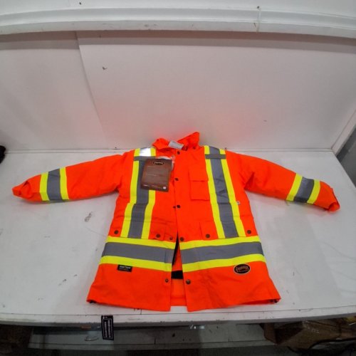 WOMAN'S PIONEER HI-VIS 7-IN-1 WATERPROOF JACKET WITH HOOD - EXTRA SMALL - ORANGE (STYLE: 5020W-XS) image 2