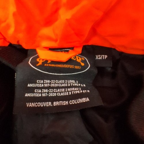 WOMAN'S PIONEER HI-VIS 7-IN-1 WATERPROOF JACKET WITH HOOD - EXTRA SMALL - ORANGE (STYLE: 5020W-XS) image 4