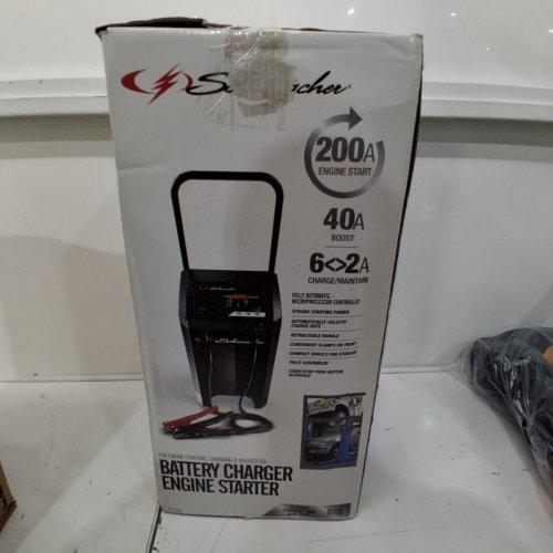SCHUMACHER WHEELED BATTERY CHARGER AND 200A ENGINE STARTER - BLACK (MODEL: SC1353) image 6