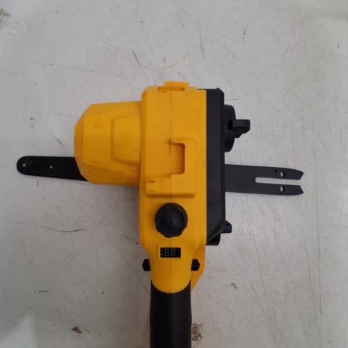 CORDLESS MINI CHAINSAW COMPATIBLE WITH DEWALT 20V MAX BATTERY *TOOL ONLY* - 12" BAR - YELLOW / BLACK image 4