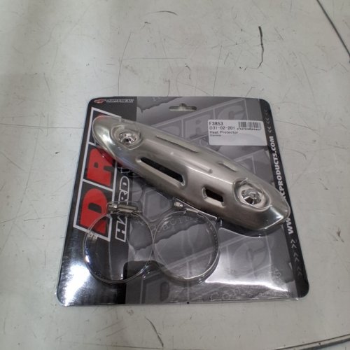 DCR EXHUAST PIPE HEAT PROTECTOR - FITS 4-STROKE EXHAUST - SILVER (ITEM: D31-02-201) image 3