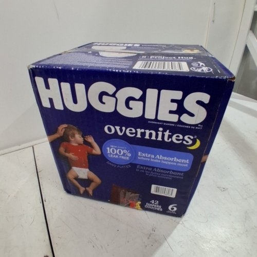 42PK DISNEY WINNIE THE POOH HUGGIES OVERNITES NIGHTTIME BABY DIAPERS - SIZE 6 image 3