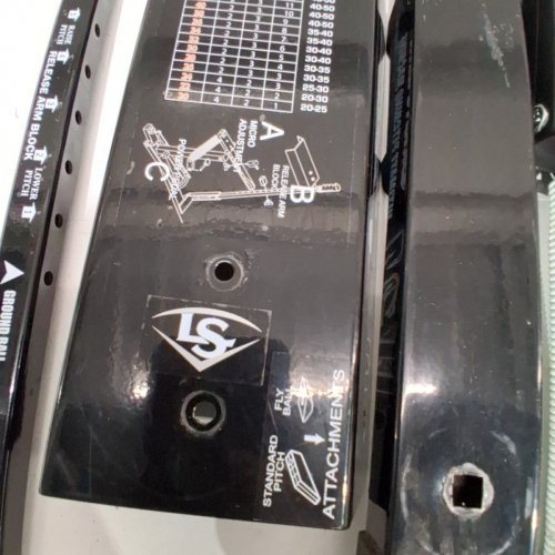 LOUISVILLE SLUGGER BLACK FLAME MANUAL BASEBALL PITCHING MACHINE, THROWS BASEBALLS UP TO 50MPH (BLACK) (MODEL: L60222C) image 5