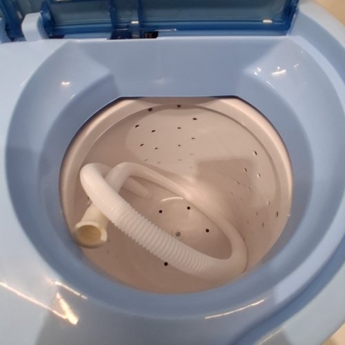 PYLE PURE CLEAN MINI TOP LOAD PORTABLE WASHER & SPIN DRYER - 7.7LBS CAPACITY - WHITE/BLUE (MODEL: PUCWM22) image 5