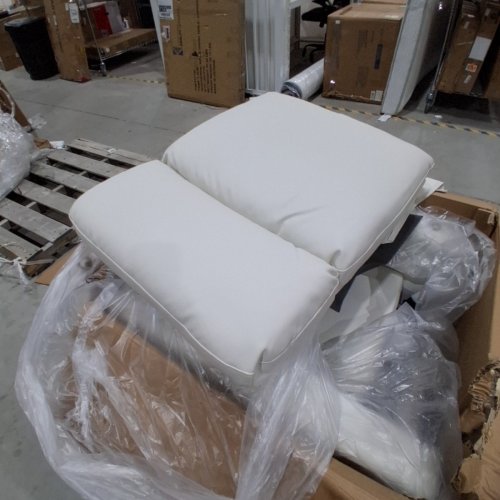 DREAM ON ME DOM FAMILY CHATHAM GLIDER RECLINER CHAIR IN LEATHERETTE - 40" H - CREAM (MODEL: 618AL-CRM) image 6