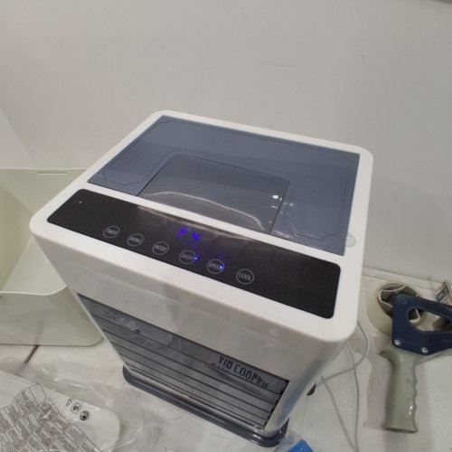 3-IN-1 PORTABLE 60° OSCILLATING AIR CONDITIONER/COOLER WITH REMOTE - 6 SPEEDS - 12L - WHITE (MODEL: KYS-30-105Y) image 2