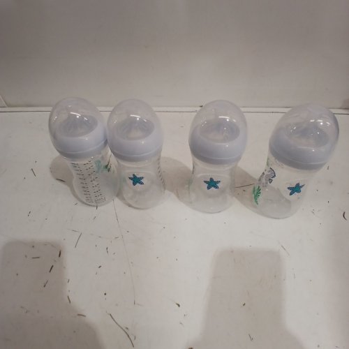4PK PHILIPS AVENT BABY BOTTLES NATURAL BREASTFEEDING LIKE BOTTLES - 9OZ - CLEAR/SEA HORSE image 2