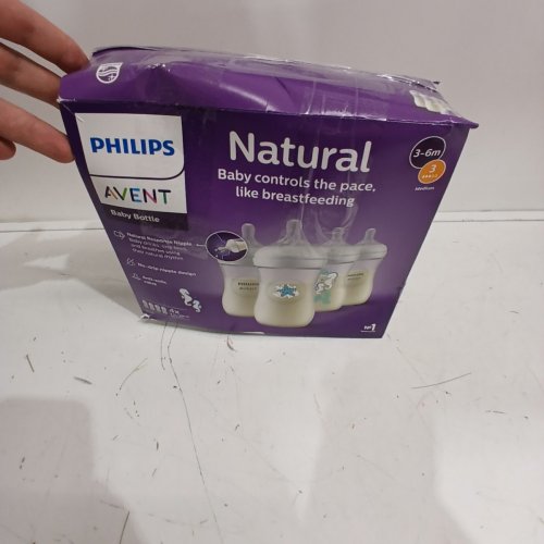 4PK PHILIPS AVENT BABY BOTTLES NATURAL BREASTFEEDING LIKE BOTTLES - 9OZ - CLEAR/SEA HORSE image 3