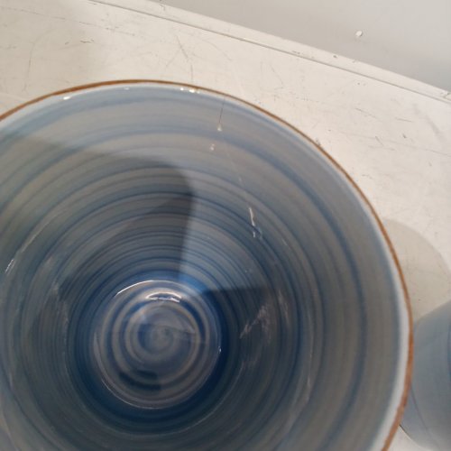 3PK HOMETRENDS MUGS - 12 OZ - BLUE (STYLE: SOPHIA-M-X) image 3
