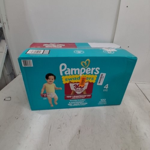 100PK PAMPERS SWADDLERS 360 PULL-ON DIAPERS - SIZE 4 image 3