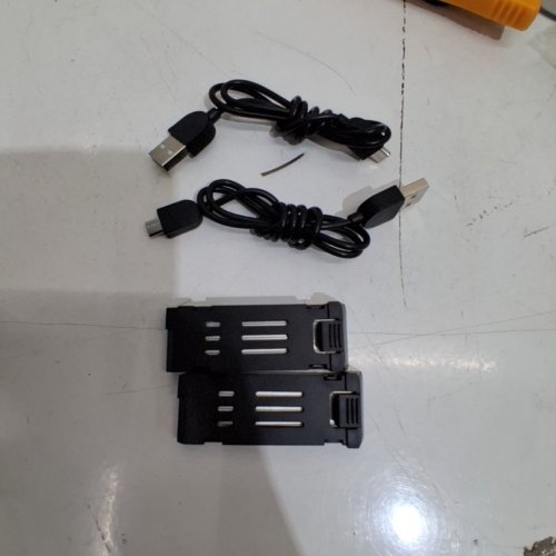 2PK DRONE REPLACEMENT BATTERIES, SPARE DRONE BATTERY - LITHIUM ION 3.7V 500MAH image 2