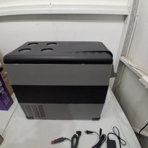 EUHOMY ELECTRIC COOLER REFRIGERATOR FRIDGE/FREEZER WITH APP CONTROL - 55L CAP - 12V - BLACK/GREY (MODEL: CF001-55GR-CAEH) image 8