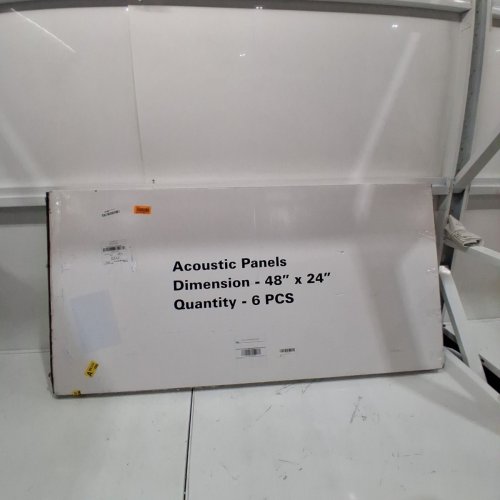 6PK DRKLANG LARGE ACOUSTIC PANELS - 24" X 48" - WHITE image 4