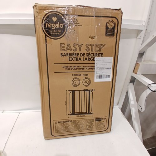 REGALO EASY STEP EXTRA WIDE SAFETY GATE - 29-49" X 30" - BLACK (MODEL: 1164 EB DS) image 4
