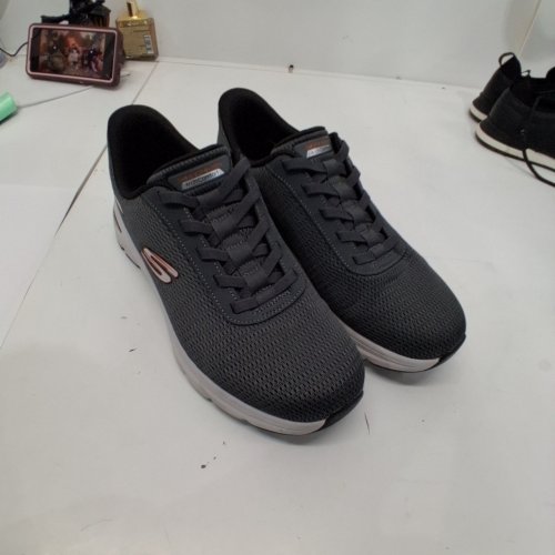 MENS SKECHERS LACE-UP SHOES - US 9 - BLACK / GRAY image 5
