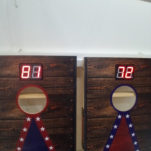 ELECTRIC CORNHOLE BOARD SET - 2FT X 1FT (ITEM: PJFTZB-6701) image 2