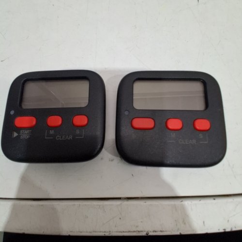2PK ANTONKI DIGITAL TIMER FOR COOKING OR STUDYING BATTERIES INCLUDED - BLACK / RED (MODEL: EC001D) image 4