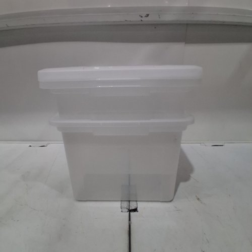 2PK IRIS FILE / LEGAL LETTER ORGANIZER PLASTIC STORAGE BIN/TOTE - 33 L - CLEAR (MODEL: FB-21E/FB-21EE) image 3