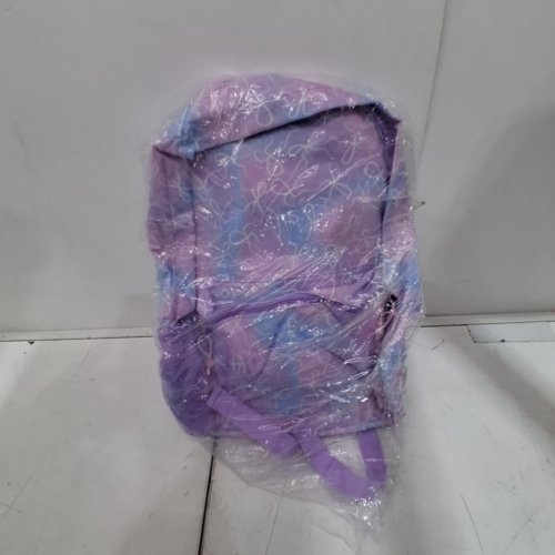 TRAVELWAY PRINTED BACKPACK - LAVENDER AND BLUE image 5