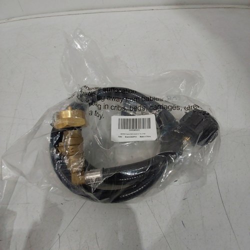 GASPRO PROPANE TANK REFILL ADAPTER HOSE WITH SAFETY SHUTOFF VALVE - 3FT - FILL 1 LBS BOTTLE FROM 20 LBS TANK - BLACK image 2