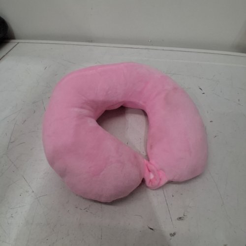 U-SHAPED TRAVEL NECK PILLOW - 10"X12" - PINK image 2